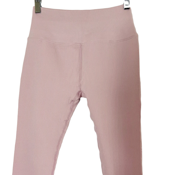 Spiritual Gangster Size M/L Metta Ribbed High Waist Seamless Leggings Pink Rose - Picture 4 of 10